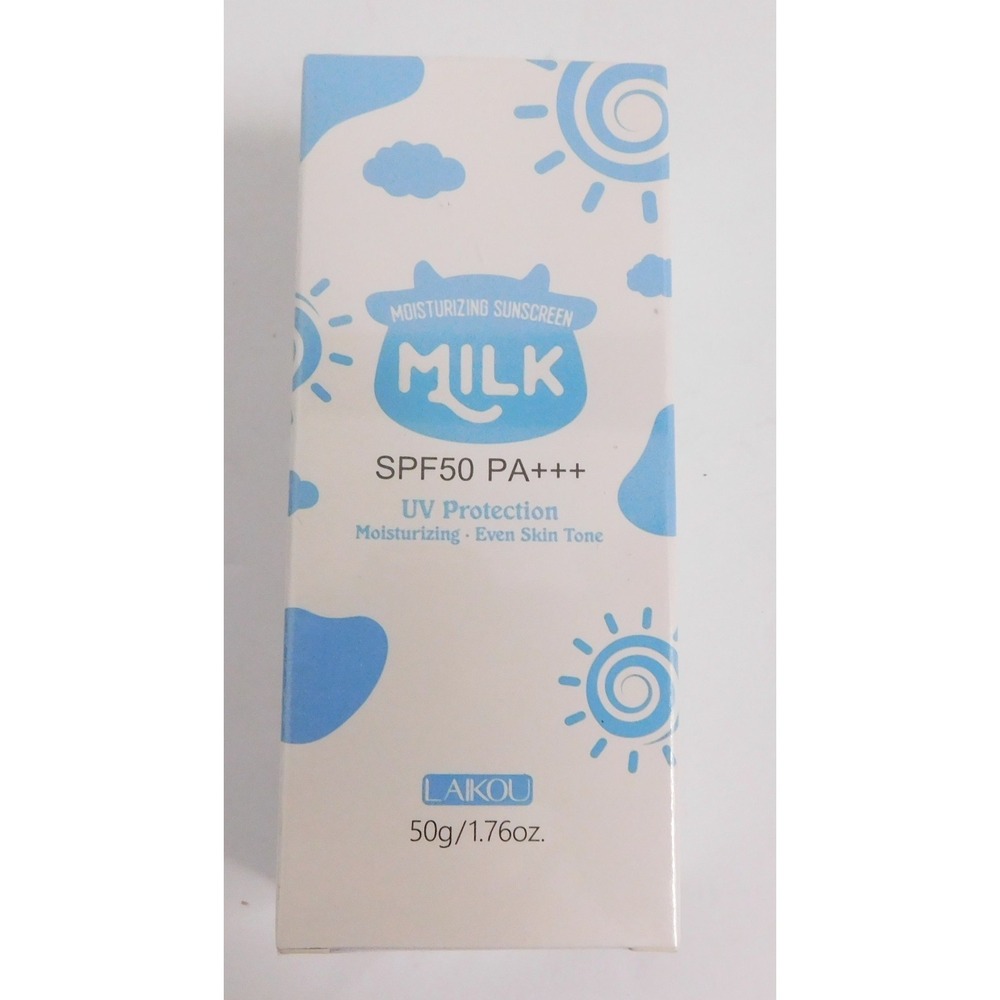 LAIKOU Milk Brightening Moisturizing Sunscreen SPF50 PA+UVAโ UVB 50g SEALED